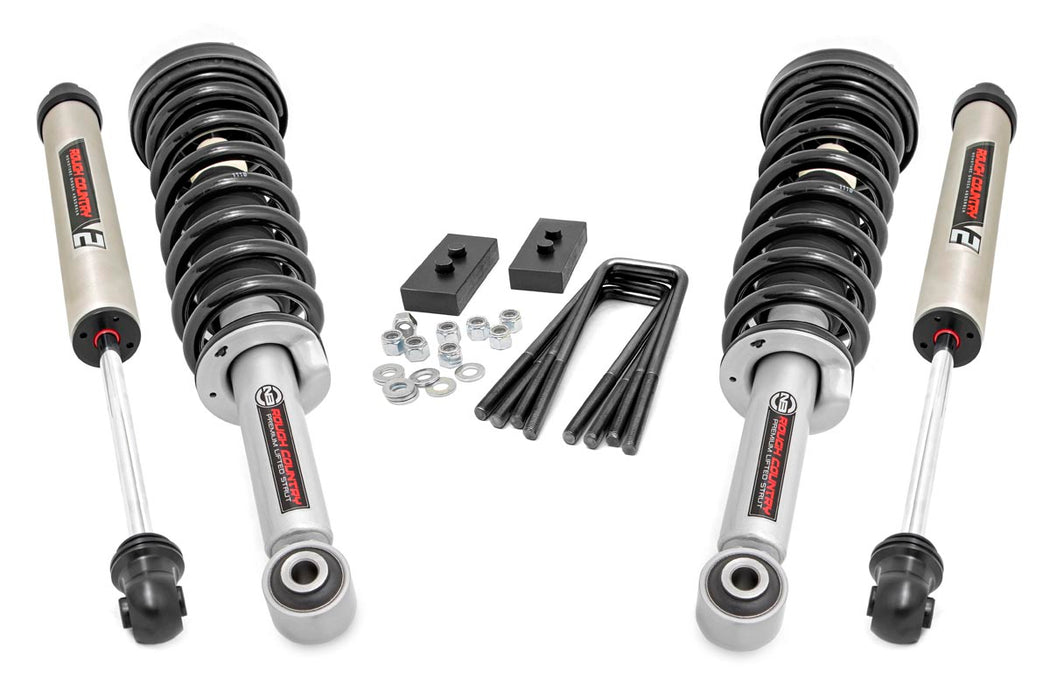 Rough Country 56871 2 Inch Leveling Lift Kit Lifted Struts & V2 Shocks 09-13 F-150 Rough Country - Truck Part Superstore