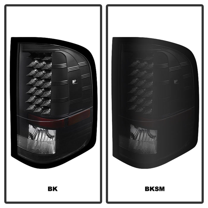 Spyder Auto 5077493 XTune LED Tail Lights; Does Not Fit Model w/Reverse Bulb 921; Black Smoke; - Truck Part Superstore