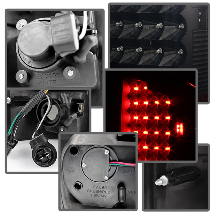 Spyder Auto 5077509 XTune LED Tail Lights; Black Housing; Smoke Lens; - Truck Part Superstore