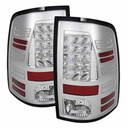 Spyder Auto 5077523 LED Tail Lights; LED Model Only; Not Compatible w/Incandescent Model; Chrome; - Truck Part Superstore