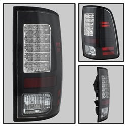 Spyder Auto 5077530 LED Tail Lights; LED Model Only; Not Compatible w/Incandescent Model; Black; - Truck Part Superstore