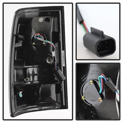 Spyder Auto 5077530 LED Tail Lights; LED Model Only; Not Compatible w/Incandescent Model; Black; - Truck Part Superstore
