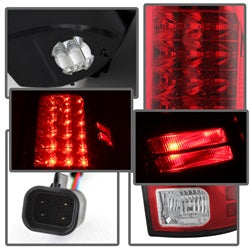Spyder Auto 5077547 LED Tail Lights; LED Model Only; Not Compatible w/Incandescent Model; Red Clear; - Truck Part Superstore