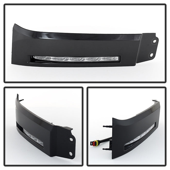 Spyder Auto 5077714 Daytime LED Running Lights; XSP-X Model Look; w/o Switch; Black; - Truck Part Superstore