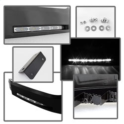Spyder Auto 5077714 Daytime LED Running Lights; XSP-X Model Look; w/o Switch; Black; - Truck Part Superstore