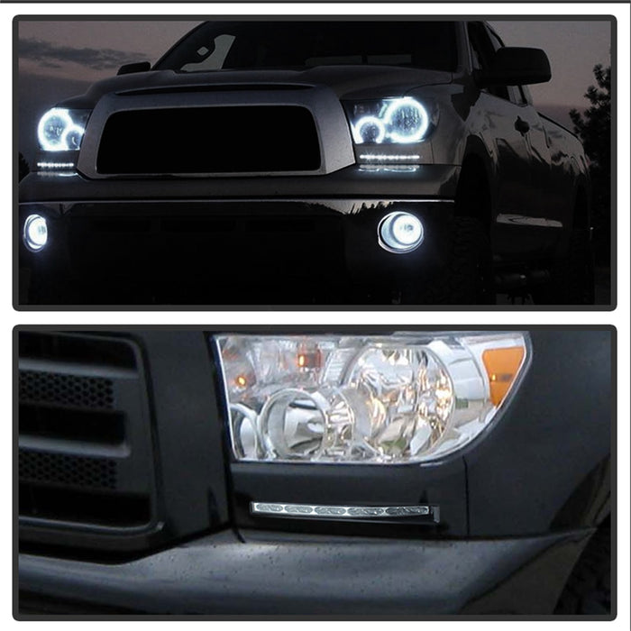 Spyder Auto 5077714 Daytime LED Running Lights; XSP-X Model Look; w/o Switch; Black; - Truck Part Superstore