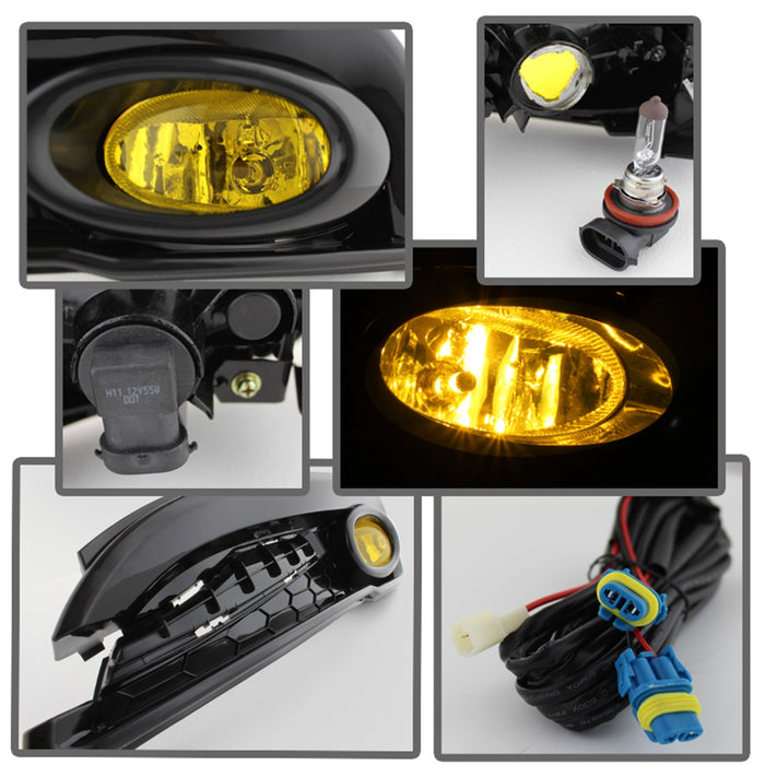 Spyder Auto 5077752 OEM Fog Lights; w/Switch; Yellow; - Truck Part Superstore
