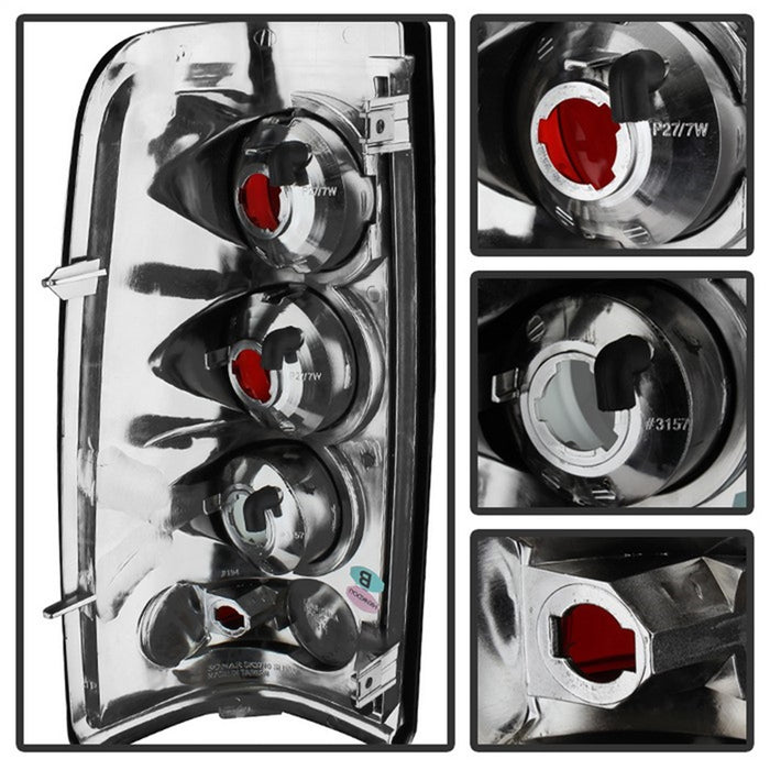 Spyder Auto 5078018 Euro Style Tail Lights; Black Smoke; - Truck Part Superstore