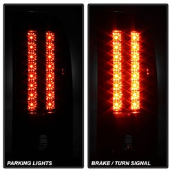 Spyder Auto 5078032 LED Tail Lights; Does Not Fit Model w/Reverse Bulb 921; Black Smoke; - Truck Part Superstore