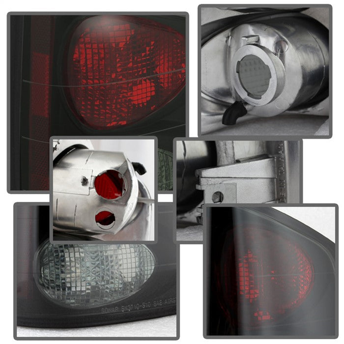 Spyder Auto 5078049 Euro Style Tail Lights; Black Smoke; - Truck Part Superstore
