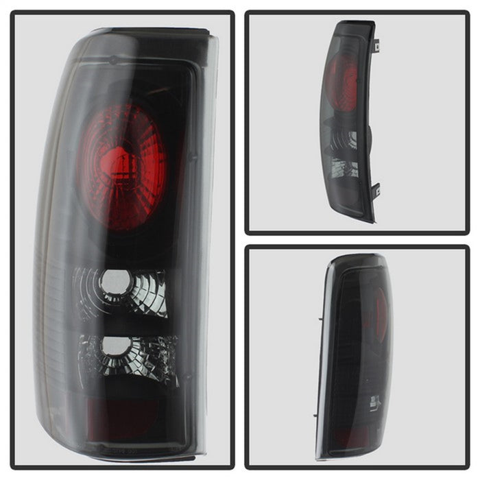 Spyder Auto 5078056 Euro Style Tail Lights; Black Smoke; - Truck Part Superstore