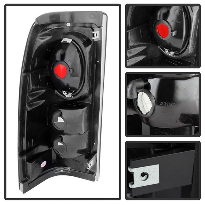 Spyder Auto 5078056 Euro Style Tail Lights; Black Smoke; - Truck Part Superstore