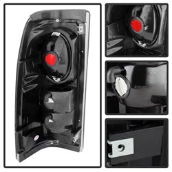 Spyder Auto 5078056 Euro Style Tail Lights; Black Smoke; - Truck Part Superstore