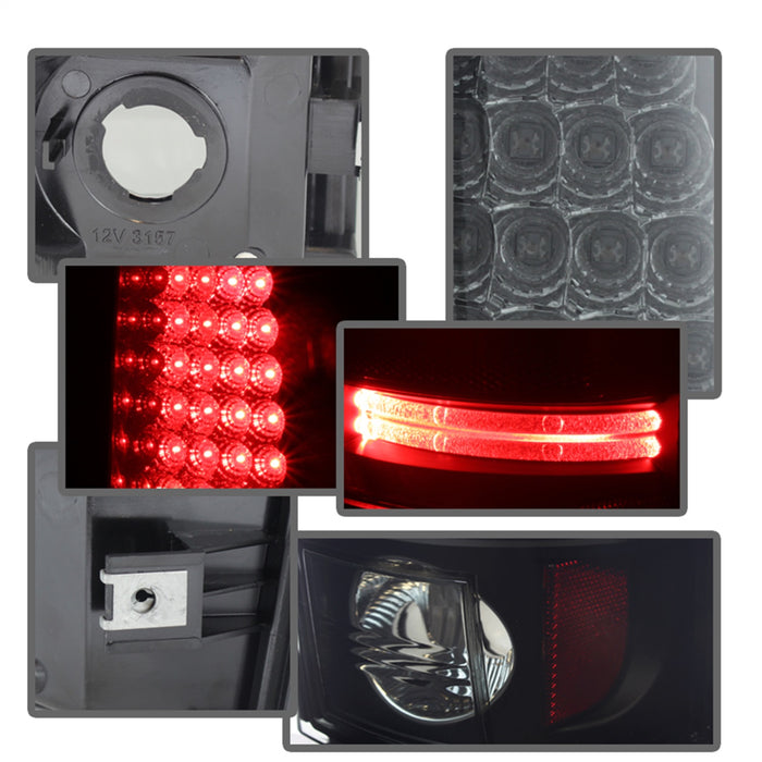 Spyder Auto 5078063 LED Tail Lights; Black Smoke; - Truck Part Superstore