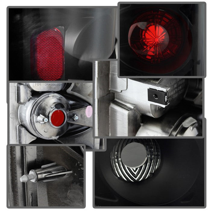 Spyder Auto 5078100 Euro Style Tail Lights; Black Smoke; - Truck Part Superstore