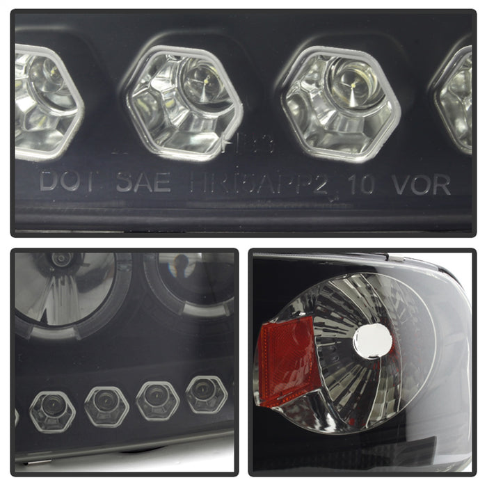 Spyder Auto 5078445 Halo LED Projector Headlights - Truck Part Superstore