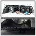 Spyder Auto 5078469 Halo LED Projector Headlights; High H1/Low H1 Bulbs Included; Black Smoke; - Truck Part Superstore