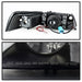 Spyder Auto 5078469 Halo LED Projector Headlights; High H1/Low H1 Bulbs Included; Black Smoke; - Truck Part Superstore