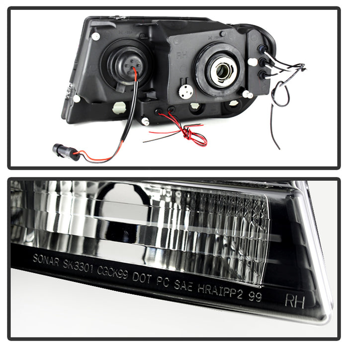 Spyder Auto 5078568 Halo LED Projector Headlights - Truck Part Superstore