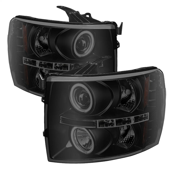 Spyder Auto 5078735 CCFL Halo LED Projector Headlights - Truck Part Superstore