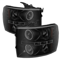 Spyder Auto 5078735 CCFL Halo LED Projector Headlights - Truck Part Superstore