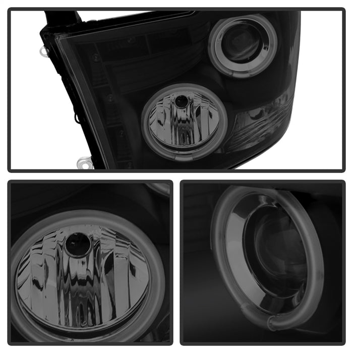 Spyder Auto 5078810 CCFL Halo LED Projector Headlights - Truck Part Superstore