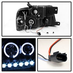 Spyder Auto 5078834 CCFL Halo LED Projector Headlights - Truck Part Superstore