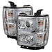 Spyder Auto 5079480 Projector Headlights; Light Bar DRL; High H1/Low H7 Bulbs Included; Chrome; - Truck Part Superstore