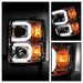Spyder Auto 5079480 Projector Headlights; Light Bar DRL; High H1/Low H7 Bulbs Included; Chrome; - Truck Part Superstore