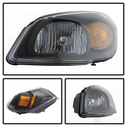 Spyder Auto 5079794 XTune Crystal Headlights; Black; - Truck Part Superstore