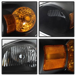 Spyder Auto 5079794 XTune Crystal Headlights; Black; - Truck Part Superstore