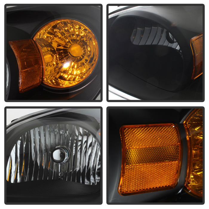 Spyder Auto 5079794 XTune Crystal Headlights; Black; - Truck Part Superstore
