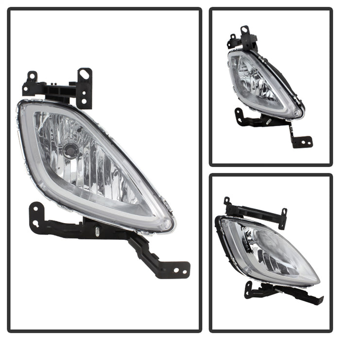 Spyder Auto 5079909 OE Style Fog Lights; Bulbs Included; w/Switch; Clear; - Truck Part Superstore