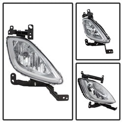 Spyder Auto 5079909 OE Style Fog Lights; Bulbs Included; w/Switch; Clear; - Truck Part Superstore