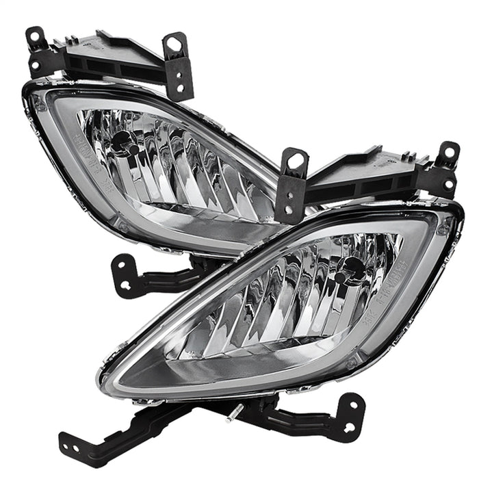 Spyder Auto 5079909 OE Style Fog Lights; Bulbs Included; w/Switch; Clear; - Truck Part Superstore