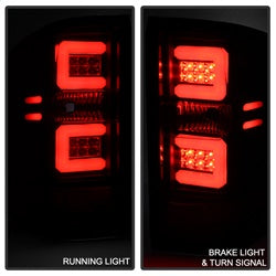 Spyder Auto 5079985 Light Bar LED Tail Lights; Black; - Truck Part Superstore