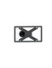 Road Armor 507RTCLPMB Stealth Tire Carrier Assembly; License Plate Mount; Texture Black; - Truck Part Superstore