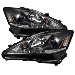 Spyder Auto 5080059 DRL Projector Headlights; Black; - Truck Part Superstore