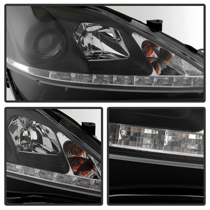 Spyder Auto 5080059 DRL Projector Headlights; Black; - Truck Part Superstore