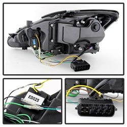 Spyder Auto 5080059 DRL Projector Headlights; Black; - Truck Part Superstore