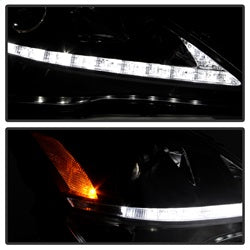 Spyder Auto 5080059 DRL Projector Headlights; Black; - Truck Part Superstore