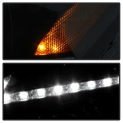 Spyder Auto 5080073 DRL Projector Headlights; Black Smoke; - Truck Part Superstore