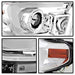 Spyder Auto 5080141 Projector Headlights; Light Bar DRL; Chrome; - Truck Part Superstore