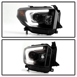 Spyder Auto 5080165 DRL Projector Headlights; Light Bar Style; Black Smoke; - Truck Part Superstore