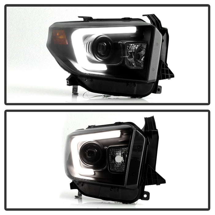 Spyder Auto 5080165 DRL Projector Headlights; Light Bar Style; Black Smoke; - Truck Part Superstore