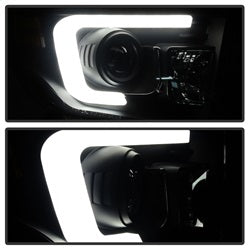 Spyder Auto 5080165 DRL Projector Headlights; Light Bar Style; Black Smoke; - Truck Part Superstore