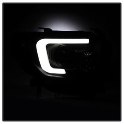 Spyder Auto 5080165 DRL Projector Headlights; Light Bar Style; Black Smoke; - Truck Part Superstore