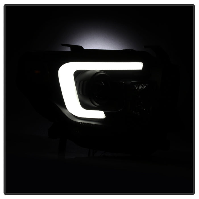 Spyder Auto 5080165 DRL Projector Headlights; Light Bar Style; Black Smoke; - Truck Part Superstore