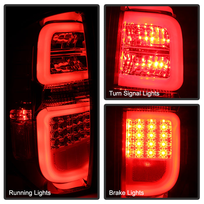 Spyder Auto 5080189 Light Bar LED Tail Lights; Red Smoke; - Truck Part Superstore