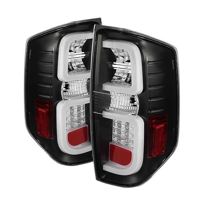 Spyder Auto 5080196 Light Bar LED Tail Lights; Black; - Truck Part Superstore